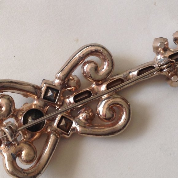 Rare Vintage Guitar Brooch For The Collector - Picture 8 of 9